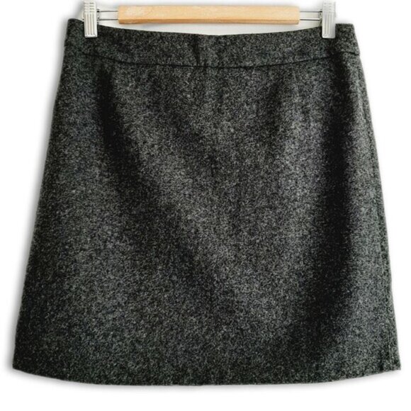 ESPRIT / Wool Blend Classic Lined Mini Skirt Dark Gray Sz 6 - Picture 1 of 14